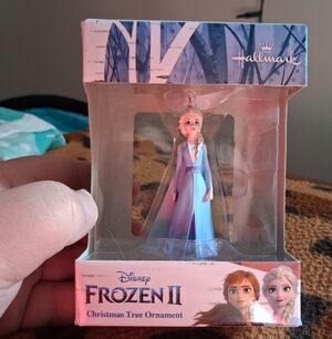 NIB Hallmark Frozen II Elsa Ornament - Blue and White